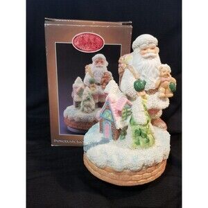 7" Christmas Music Santa Sparkles Spins "Santa Clause Is Coming To Town" In Box